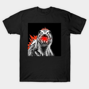 red godzilla the dragon kaiju T-Shirt